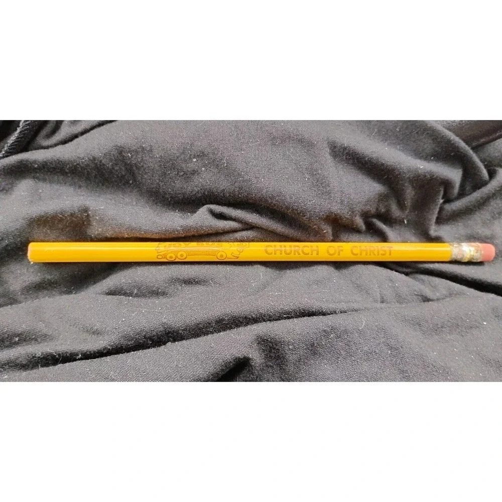 Vntg Joy Bus Pencil Unsharpened RARE Church Of Christ Yellow 